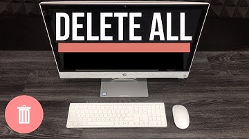 HP Pavilion All-in-One 24-r159c, i5-8400T: Delete all info | Restore to Factory Settings | 2019