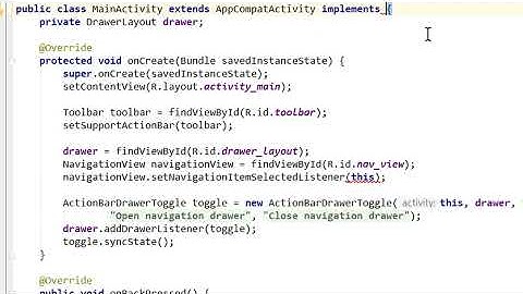 Navigation Drawer with Fragments Part 3 - HANDLING MENU ITEM CLICKS - Android Studio Tutorial
