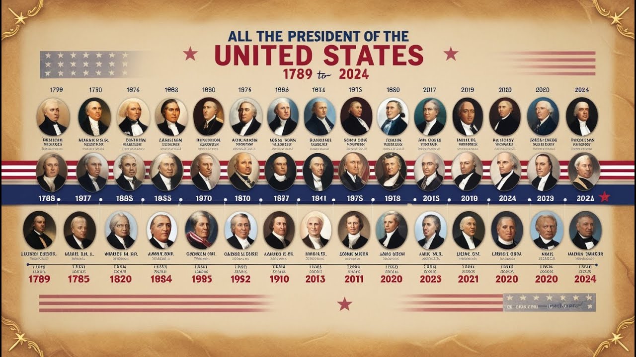 The Presidents of the United States 1789-2024 - YouTube