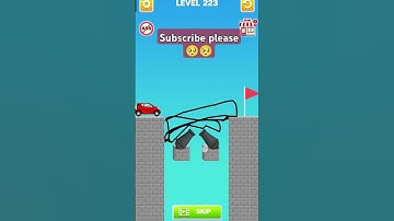 Draw bridge game play level 223,#viralshorts #trending , music 🎵🎶 shorts viral and trending