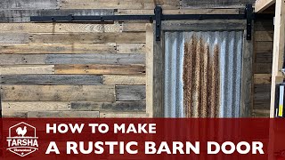 How to Make a Rustic Barn Door by Tarsha Homestead 20,041 views 3 years ago 14 minutes, 55 seconds