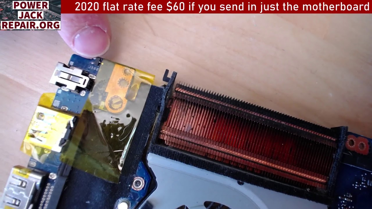 Asus UX501V ux501vw disassembly laptop charge port power jack repair