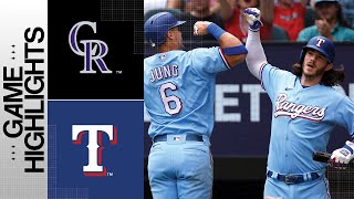 Rockies vs. Rangers Game Highlights (5/21/23) | MLB Highlights screenshot 5
