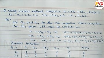 Simplex Method Class 12 | Simplex Method Maximization | Class 12 Linear Programming Problem
