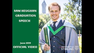 Sam Heughan Graduation Speech - University of Stirling [OFFICIAL VIDEO w/ SUBTITLES]