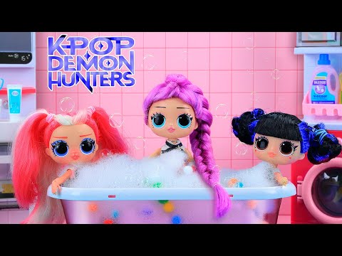K-POP Demon Hunters Dolls Morning Routine