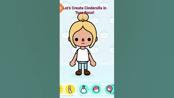 Creating Cinderella in Toca Boca! 👡 #shorts