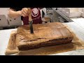 Original Jiggly Chocolate Cake Cutting and Cooking