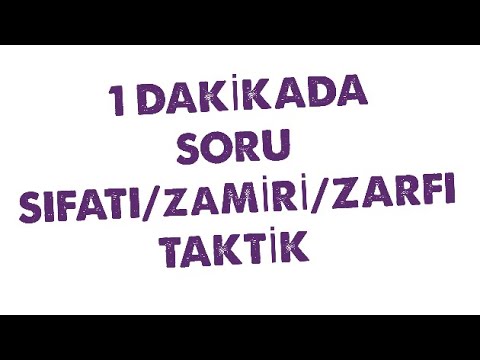 13) TYT Türkçe - Sıfat (Ön Ad) 1 - Kadir GÜMÜŞ - 2024