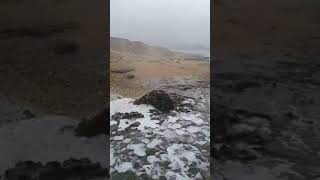 water spout at Mughsail Beach, Yemen, January 2023