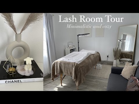 LASH ROOM TOUR | MINIMALIST LASH ROOM TOUR | LASH ROOM DECOR IDEA 2021