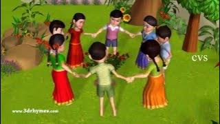 Mawar Ringa Ringa | Ring Around the Rosie -Lagu Anak 3D & Lagu Anak-anak untuk anak-anak