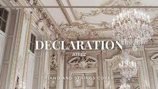 Video thumbnail of "piano and strings version | ateez - declaration"