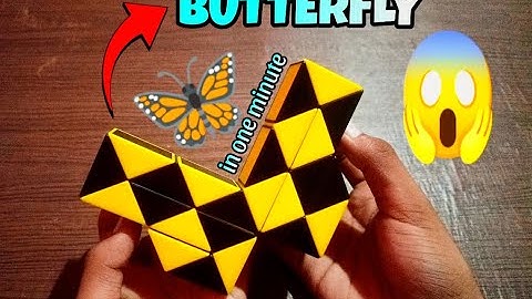 How to make butterfly patterns 🦋 on snake cube 😊😊