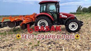 🔥 «пре як танк»🔥тест-драйв трактора #basak! Робота з аплікатором та важкими дисками 3,4 м!