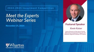 Dr. Kevin Kaiser on Corporate Valuation