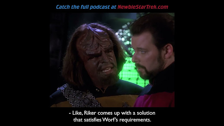Someone finally listens to Worf