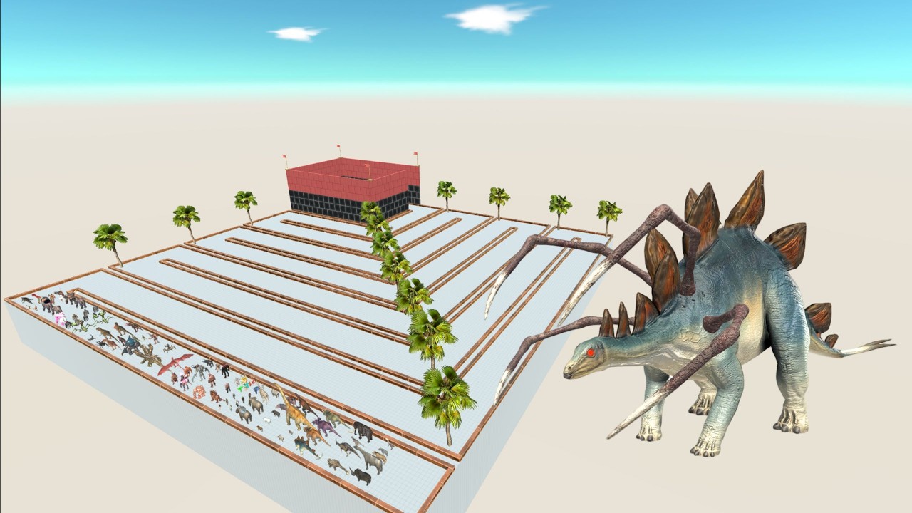 Escape From Alien STEGOSAURUS - ARBS | Animal Revolt Battle Simulator