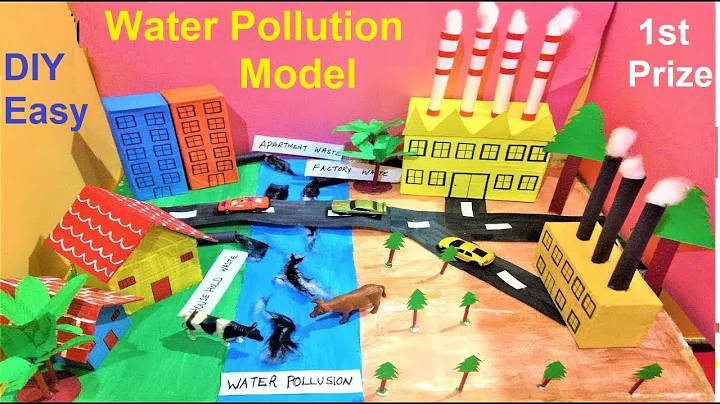 Step by Step DIY Water Pollution Model | Science Project Using Waste | howtofunda