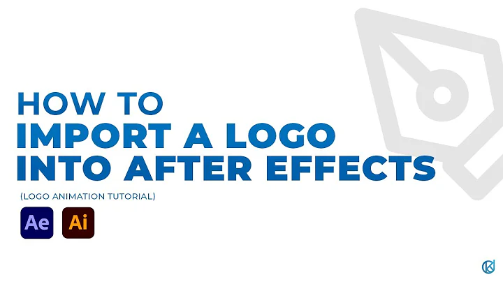 How to Import a logo into After Effects (Logo Animation Tutorial)