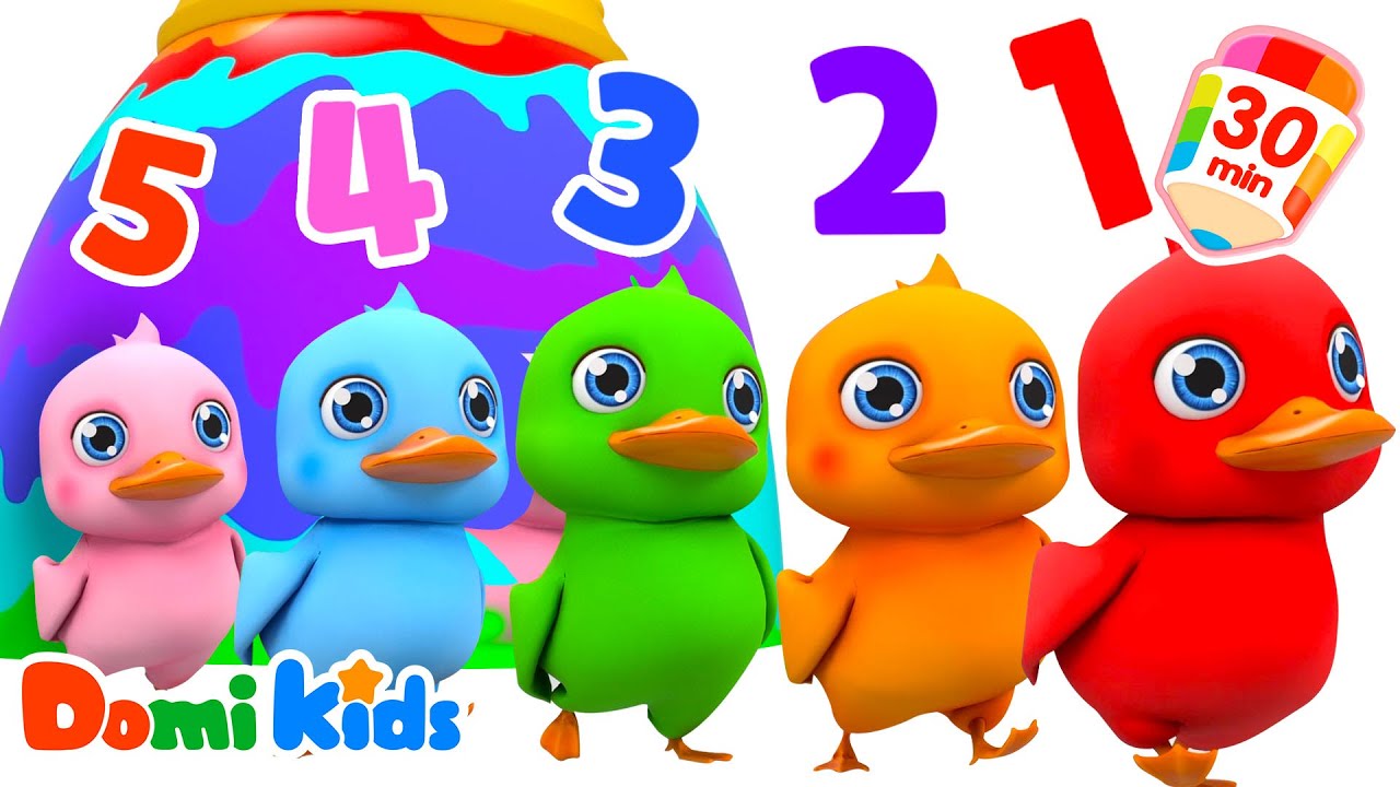 彩色小鴨子現身！🌈🦆| 陪伴寶寶的可愛小動物😊 | 快來認識新朋友吧 | 幼兒動物認知啓蒙 | 寶貝多米益智