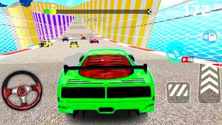 Impossible Crazy Cars Mega Ramp |Extreme Car Stunts Racing Driver Master Simulator Gameplay #racing screenshot 2