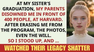At My Sister’s Graduation, My Parents Disowned Me—Then Screamed When I Unveiled Their Secret