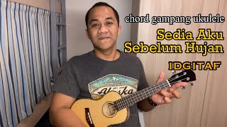 I'm ready before it rains - easy ukulele chord tutorial