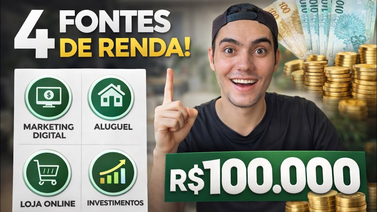 Saí do zero aos R$100 mil com 4 fontes de renda (SENDO CLT) - YouTube