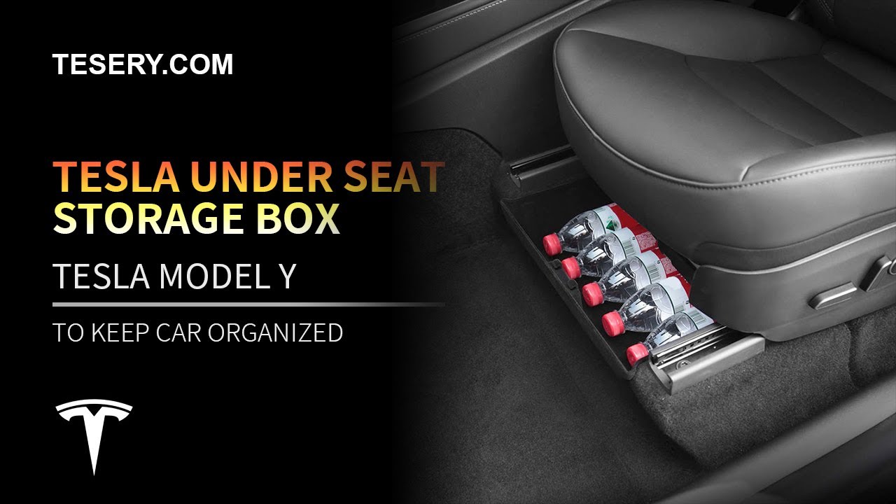 Tesla Model Y: Under-seat Organizer - Plugear