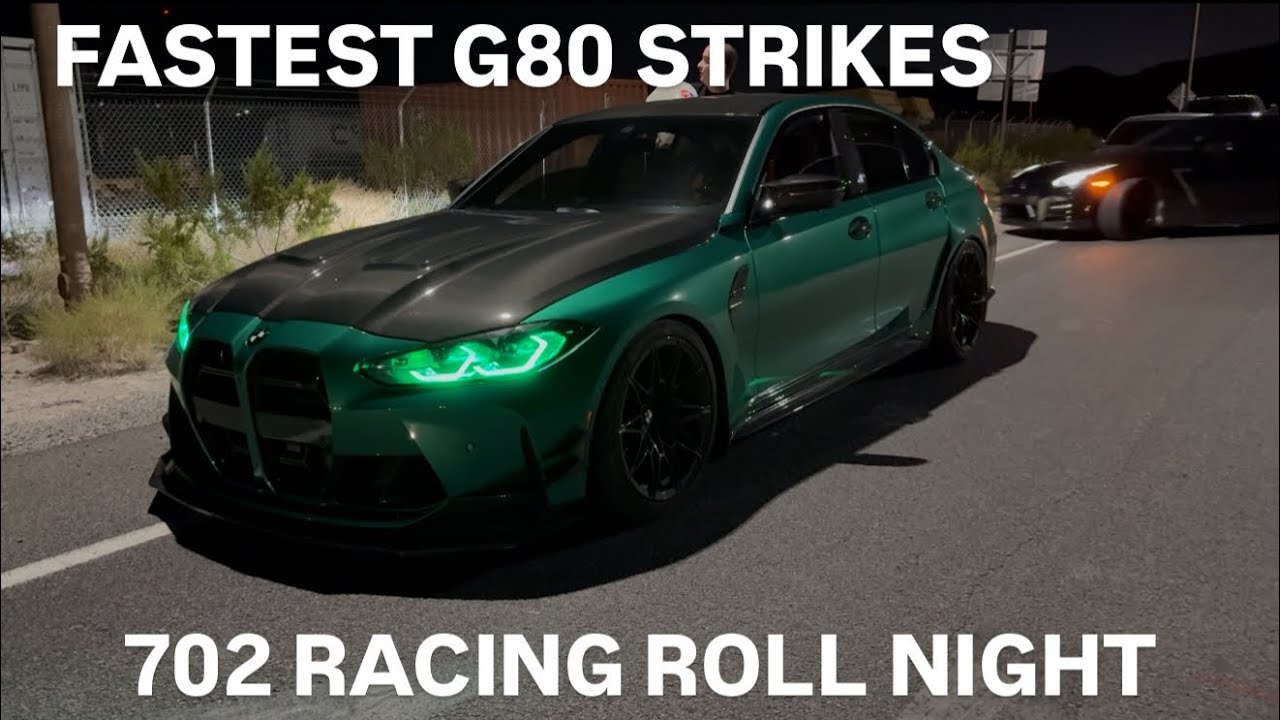 Fastest G80 M3 in Vegas goes roll racing (featuring 702 racing)