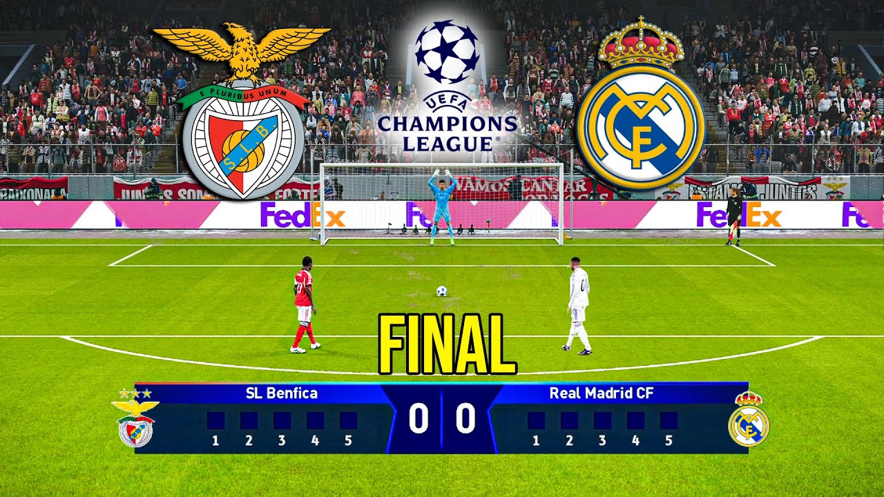 BENFICA vs REAL MADRID | FINAL PENALTY SHOOTOUT😨| UEFA CHAMPIONS LEAGUE | PES 21 GAMEPLAY
