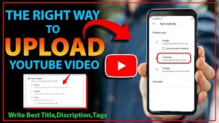 Right Way to Upload Videos on YouTube  WITH MOBILE 🔥