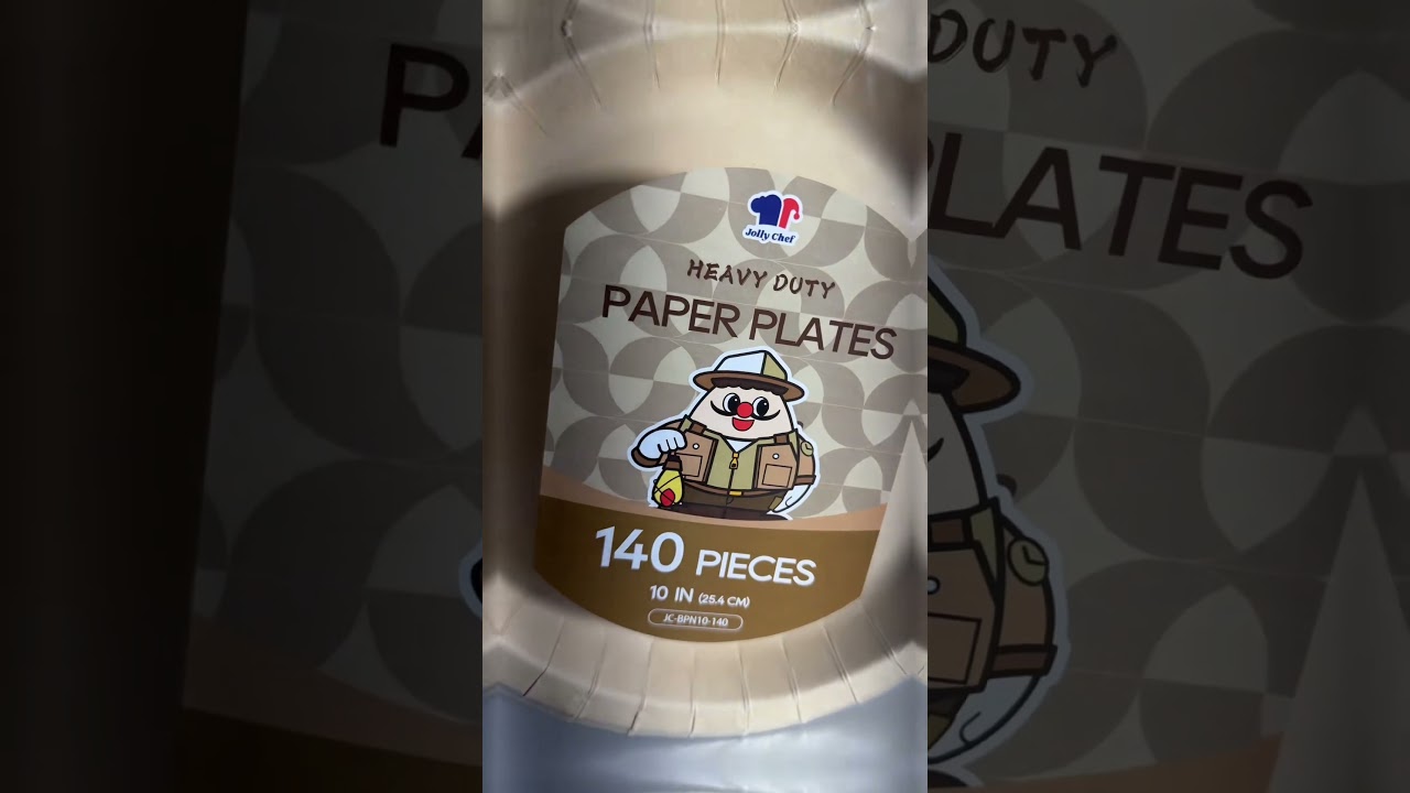 10in Paper Plates Pack of 140, Durable Bamboo Disposable Round Plates for Bulk Parties