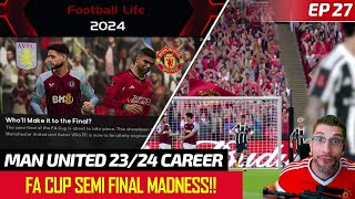 [TTB] #MANUNITED CAREER EP27 - FA CUP SEMI FINAL HAS ARRIVED! - WHEN TACTICS GO WRONG?! 😲