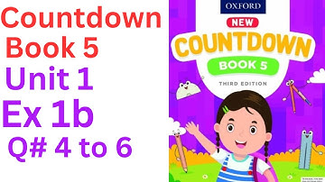 oxford countdown book class 5 Unit 1 Ex 1b || class 5 Unit 1 Ex 1b Q#4 to 6 💯 solution @ytacademy198