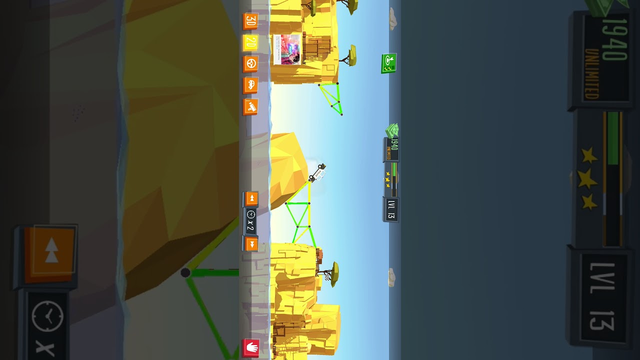 Build a Bridge level 13 - 3 stars