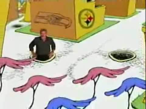 Harrison Ford advertises for Super Bowl XL (2006) along with Roger Staubach, Bart Starr, Joe Montana, Franco Harris and Jerry Rice by reciting a parody of "Oh, The Places You'll Go" by Dr. Seuss. All copyrights belong to NFL and ABC.
