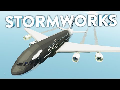 Видео: Я заспаунил его! Гигантский AirBus A380! | Stormworks: Build and Rescue