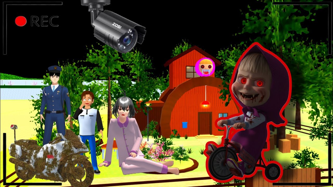 ZOMBIE HORROR Masha's Home In Secret Place😭 ‼️ SAKURA SCHOOL SIMULATOR DRAMA