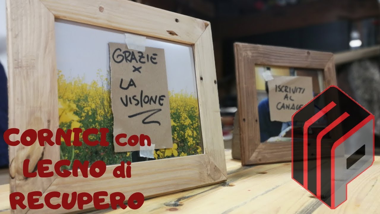 COME COSTRUIRE DELLE CORNICI CON I PALLET _fai da te_  FRAMES WITH RECOVERY WOOD DIY