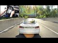 Tesla Model S - Forza Horizon 3 Steering Wheel Gameplay