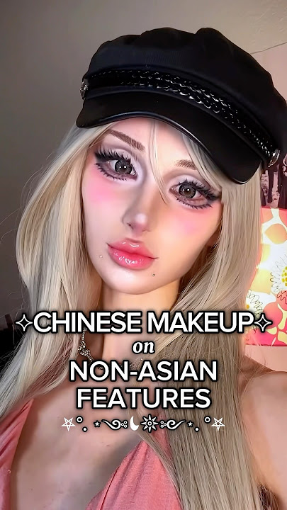 CHINESE MAKEUP💄🇨🇳✨ (on NON-ASIAN features!) Part 2! #makeuptutorial #chinesemakeup #douyin