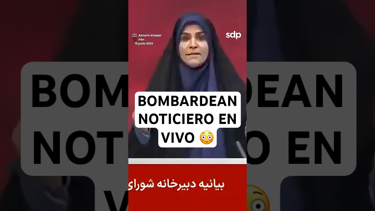 ATACAN NOTICIERO de IRÁN: 😮 ISRAEL bombardea en plena TRANSMISIÓN en VIVO 🎦