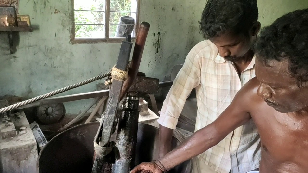 100 KG sesame seed oil making process எள்ளை செக்கில் ஆட்டி நல்லெண்ணை