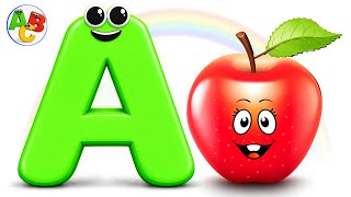 A is for Apple Learn ABC Phonics Alphabet A to Z Kids Learning Song Toddlers Preschool