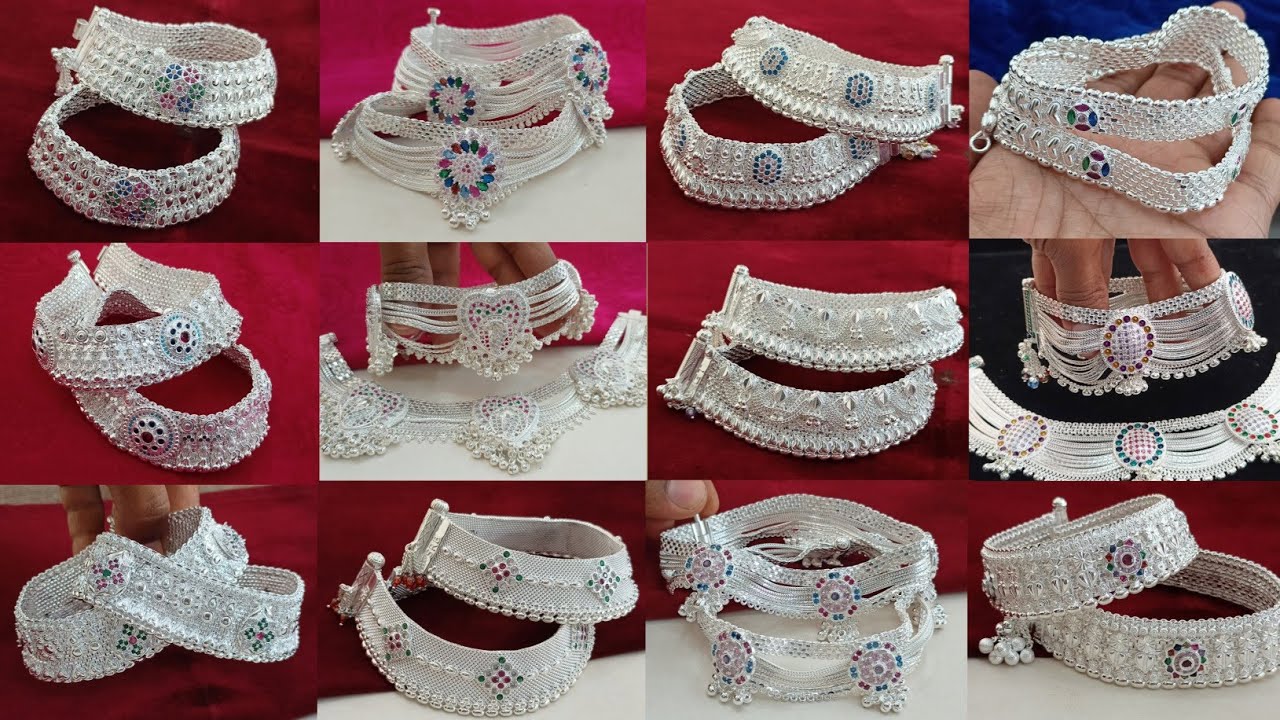 New Silver Heavy Dulhan Anklets Designs With Weight & Price || Chandi ki Dulhan Payal Designs 2025