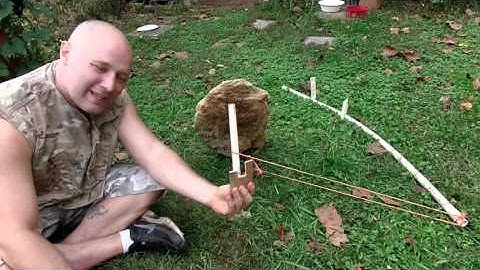 Sling pole triggered deadfall with the Driveway Primitive