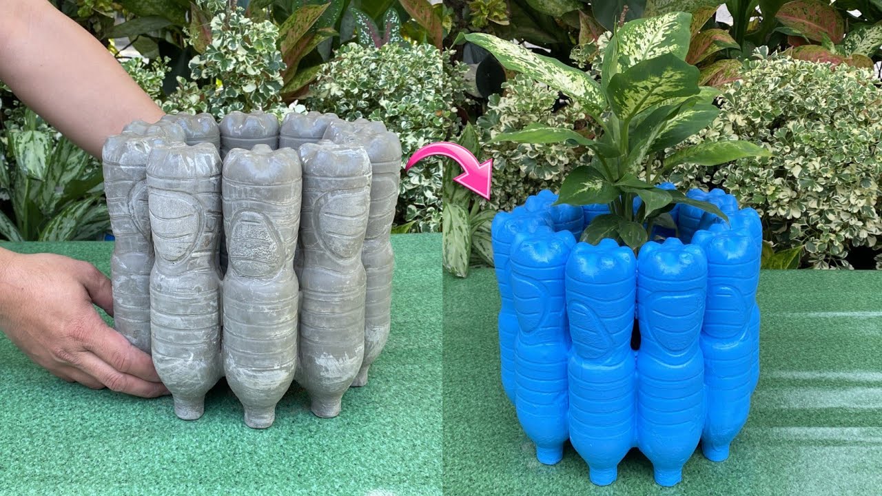 Plastic Bottle Craft Ideas Creative Design Pot At Home Garden plastic-bottle-craft-ideas-creative-design-pot-at-home-garden