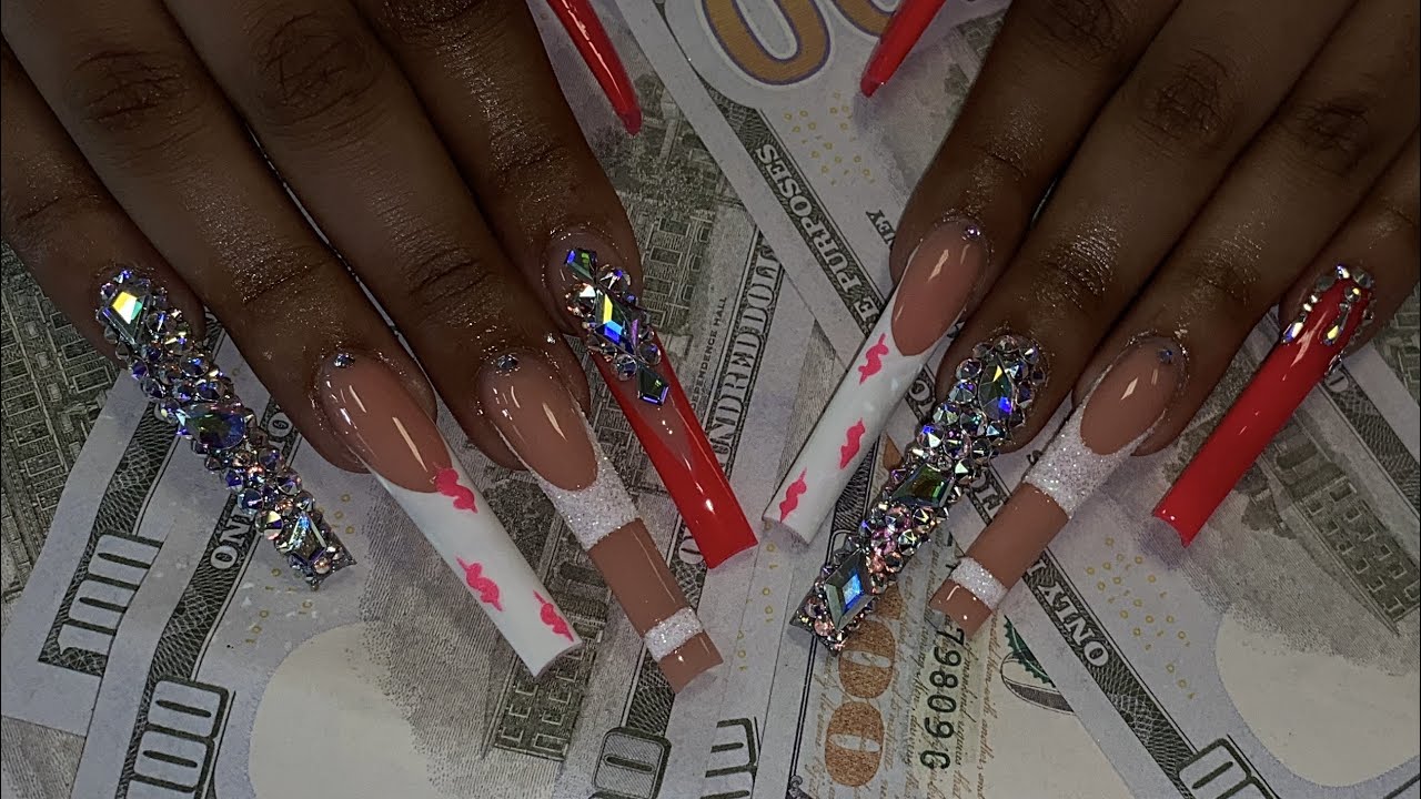 💕XXL BIRTHDAY FREESTYLE NAILS| WATCH ME WORK💕